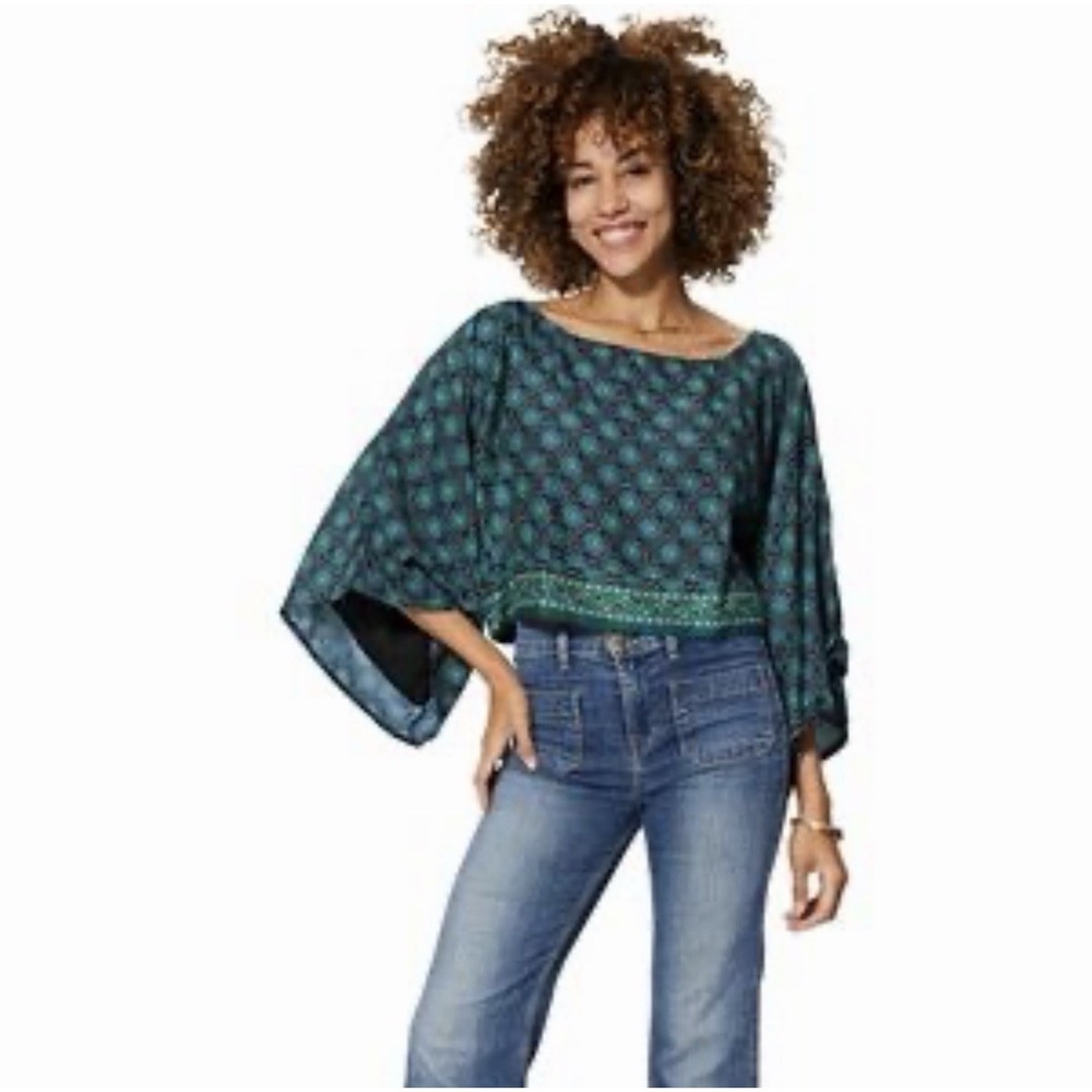 Altar'd State Aller Simplement Boho Cropped Kimon… - image 1